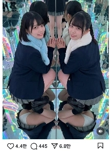 日本の女子学生の友情自撮りレベルㄷㄷ