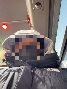 重装備で通勤中