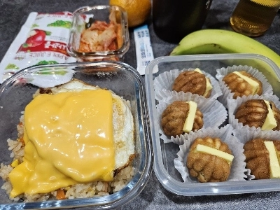 チャーハン＆ビーンバター