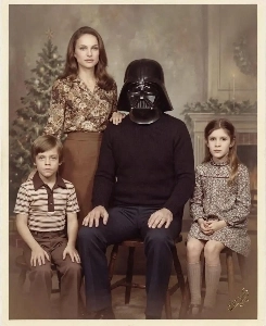 幸せな家族写真