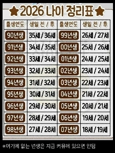 2026 年の年齢概要