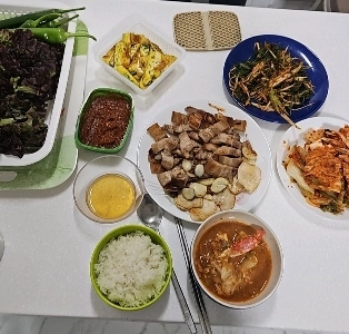 簡単な朝食を用意しました