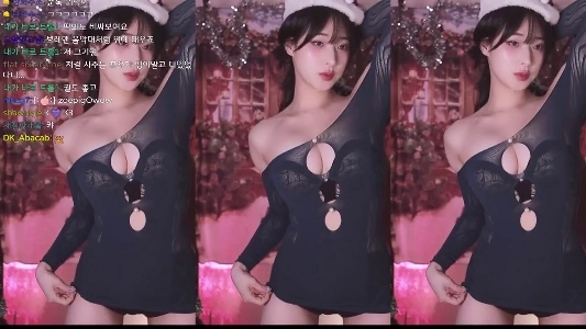 (SOUND)紺色のシースルー衣装を着てルドルフに乗るミョンガチュㅗㅜㅑ