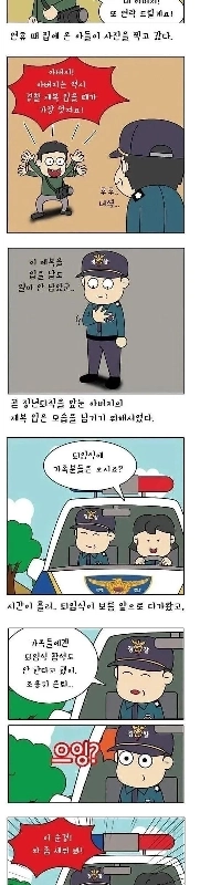 父親の写真を撮る息子