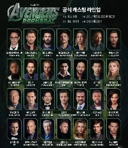 アベンジャーズ／ドゥームズデイ 公式キャストラインナップ
