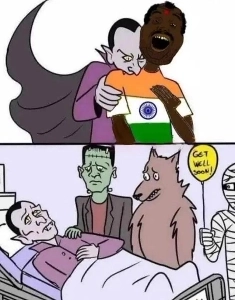 インド人男性を襲う吸血鬼