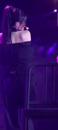 (SOUND)Fromis_9メンバーソン・ハヨン、黒のスーツパンツでお尻を突き出してピクピク