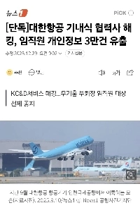 【独占】大韓航空の機内食パートナーがハッキングされ、役職員の個人情報3万件が流出