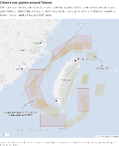中国海軍「」「」台湾包囲開始「」」