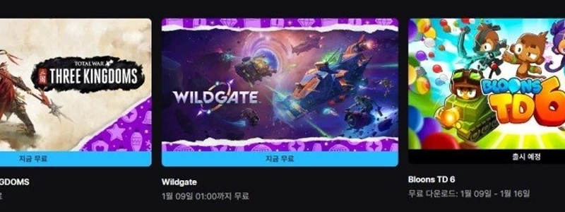 Epic Games 無料ゲーム Total War Three Kingdoms Wildgate