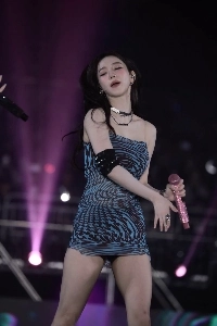 カリーナ スカイブルー星柄+斑点柄シースルーワンピース 伸縮性ボディ