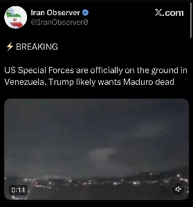 【速報】米特殊部隊「デルタフォース」、ベネズエラ大統領斬首作戦開始