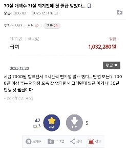 チョン・ギャラリー、30歳で初めて給料を受け取った