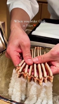 (SOUND)カニの刺身