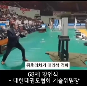 (SOUND)ファン・インシク 68歳 大韓テコンドー協会技術委員長