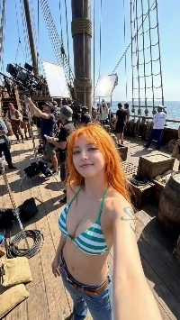 (SOUND)ナミのワンピース撮影現場自撮り