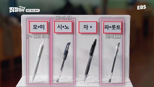 (SOUND)研究者のモナミは、筆記スタイルに基づいてペンを区別します。