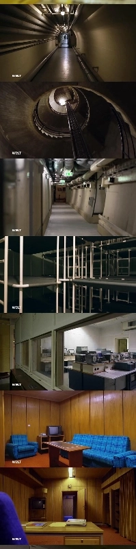 分断中の西ドイツと東ドイツにある終末論的な地下壕