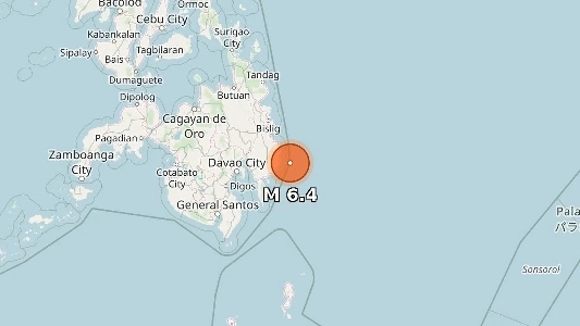 【地震速報】フィリピンでマグニチュード6.2、最大震度Vの地震が発生。