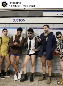 1/11は地下鉄ノーパンツ乗車イベントの日です。