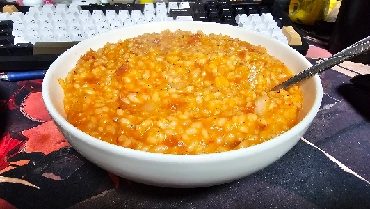 まさにアルデンテ。  ホールトマトの美味しさ。  バターの風味とチーズの旨み