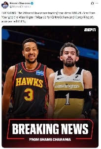 トレイ・ヤングは試合中にトレードのことを聞いた