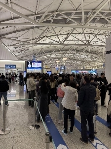 本日午前6時の仁川空港の状況です。
