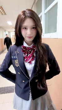 (SOUND)最後にアイブ・イ・ソは学生服と短パンを着て写真を撮った。