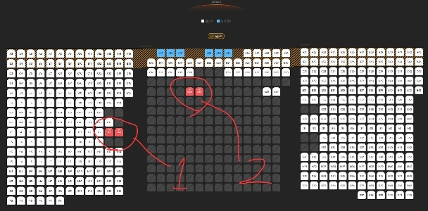 映画「アバター」を観に行きます。どの席が良いでしょうか？