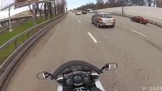 ロシアの道でのワイルドで戸惑う一日