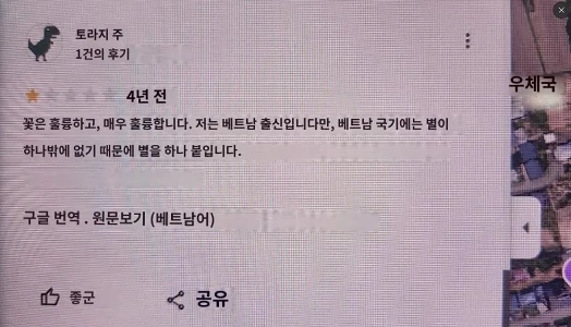 ベトナム人が1つ星のレビューを残した理由