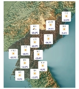 リアルタイムの北朝鮮の天気情報.jpg ㅎㄷㄷ