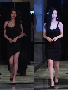 (SOUND)アイブ・チャン・ウォニョン vs エスパ・カリーナ 黒タンクトップタイトドレスボディ対決