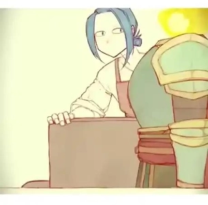 笑顔の異世界美容室gif